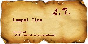 Lampel Tina névjegykártya